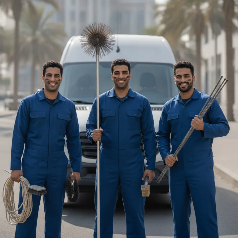 Chimney Sweep team in Dubai Investments Park